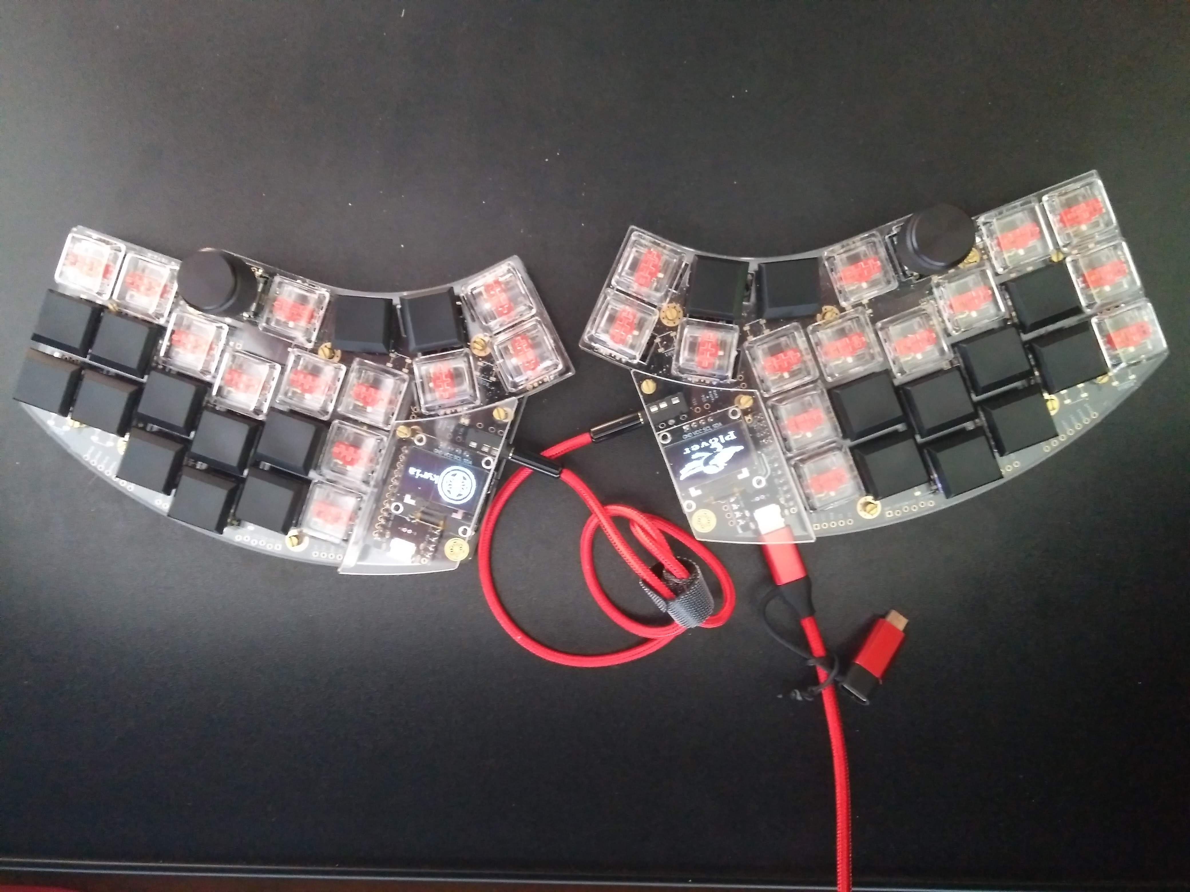 Kyria with steno keycaps
